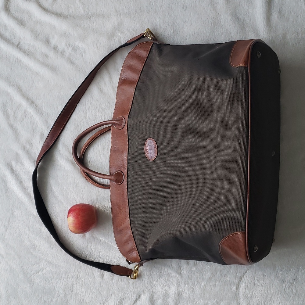 Longchamp VTG Travel Bag brown EUC RARE